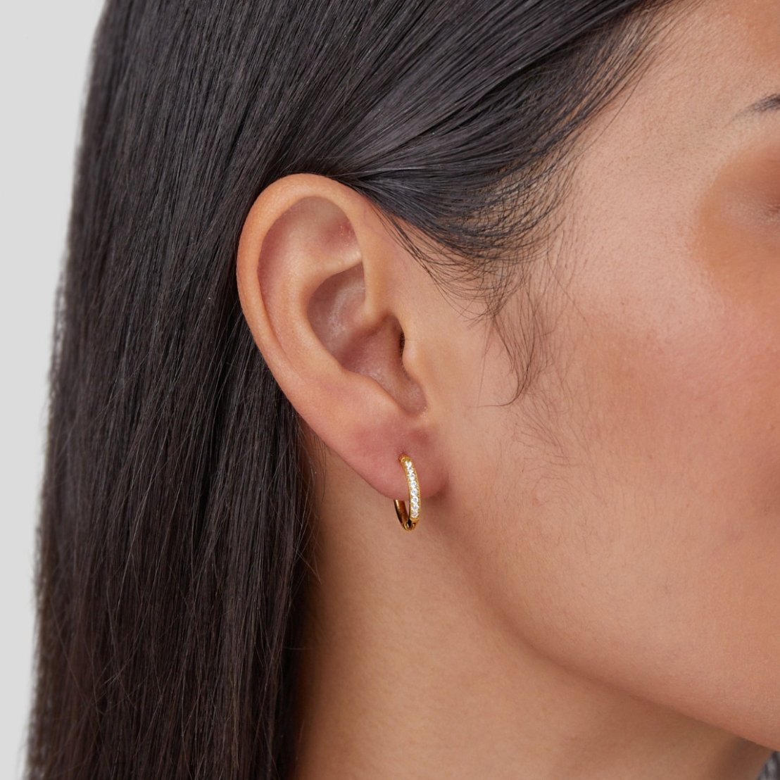 Earrings Circle Eternity