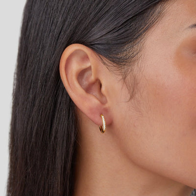 Earrings Circle Eternity