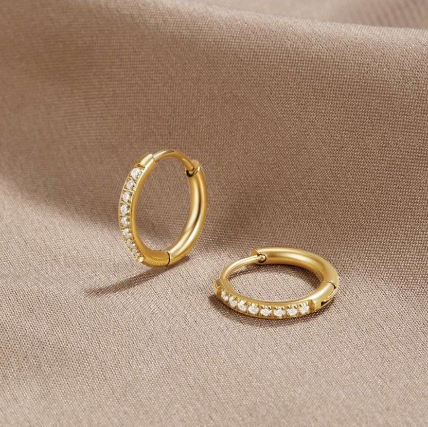 Earrings Circle Eternity