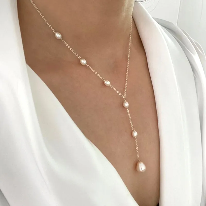 Necklace with Pendant and Vintage Pearls